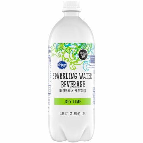 KR Key Lime Flavored Sparkling Bottled Water 1 liter - Pack of 2