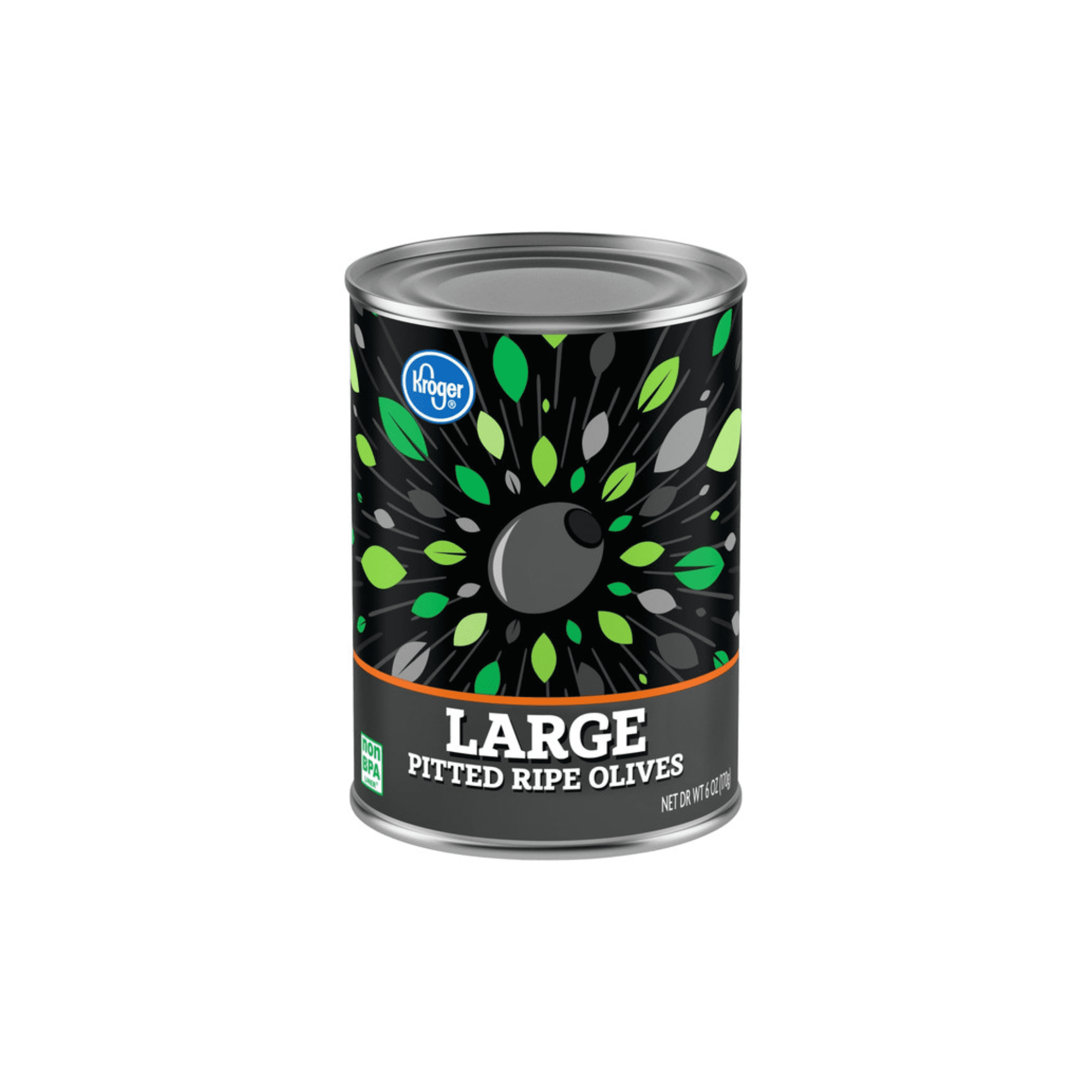 KR Large Pitted Ripe Black Olives 6 oz