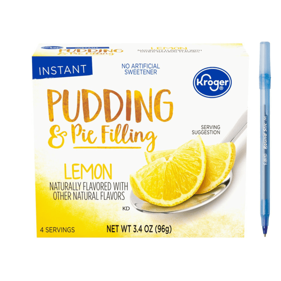 KR Lemon Pudding & Pie Filling, 3-BOXES, 10.2 OZ