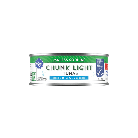 KR Less Sodium Chunk Light Tuna in Water 5 oz