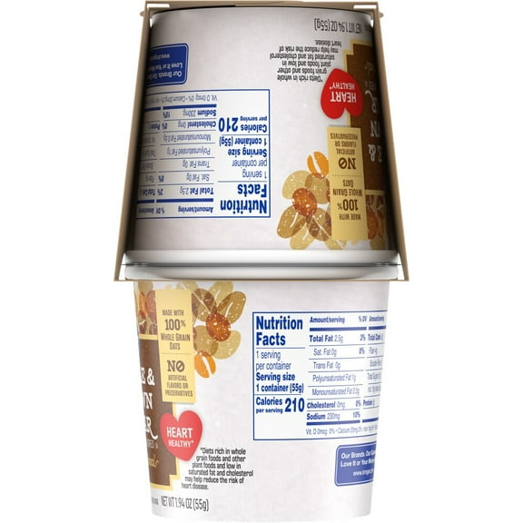 KR Maple & Brown Sugar Instant Oatmeal Cups - 4 ct / 1.94 oz