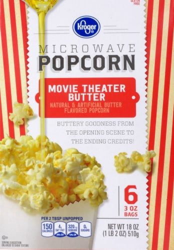 KR Movie Theater Butter Microwave Popcorn 6 ct / 3 oz - Pack of 2