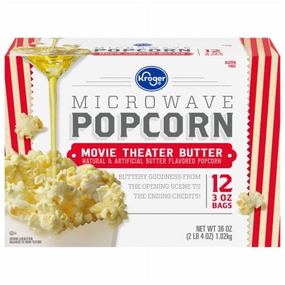 KR Movie Theater Butter Microwave Popcorn 12 ct / 3 oz