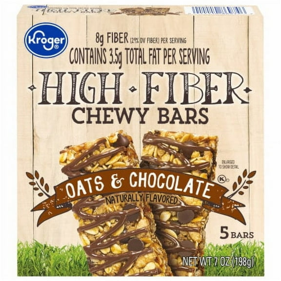 KR Oats & Chocolate Chewy Fiber Granola Bars