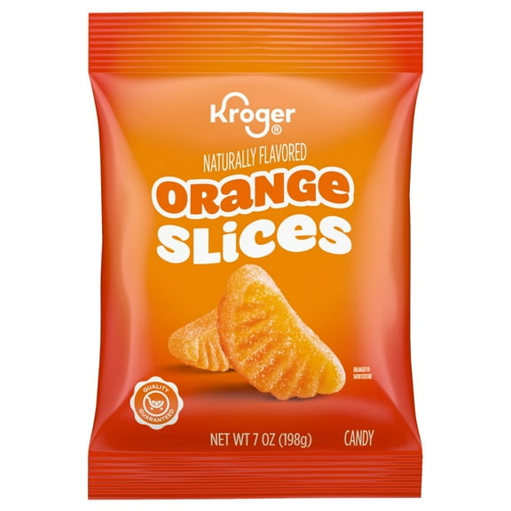 KR Orange Fruit Slices Gummy Candy Bag - 7 oz - Pack of 2