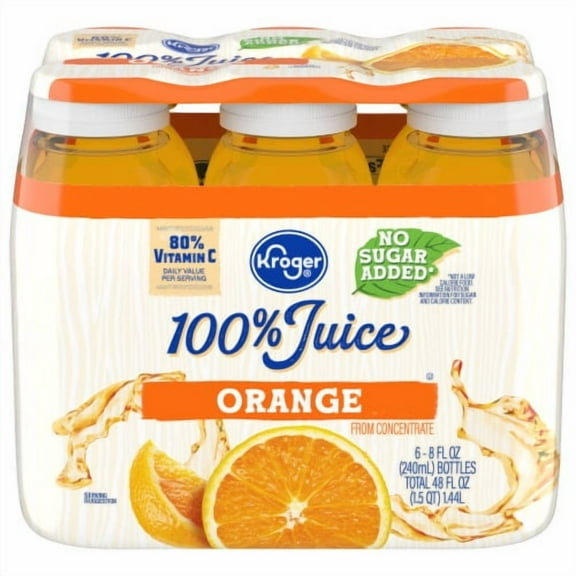 KR Orange Juice - 8 oz - 6 bottles
