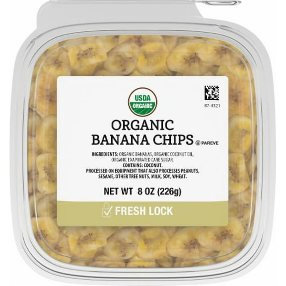 2X - KR Organic Banana Chips-8 oz