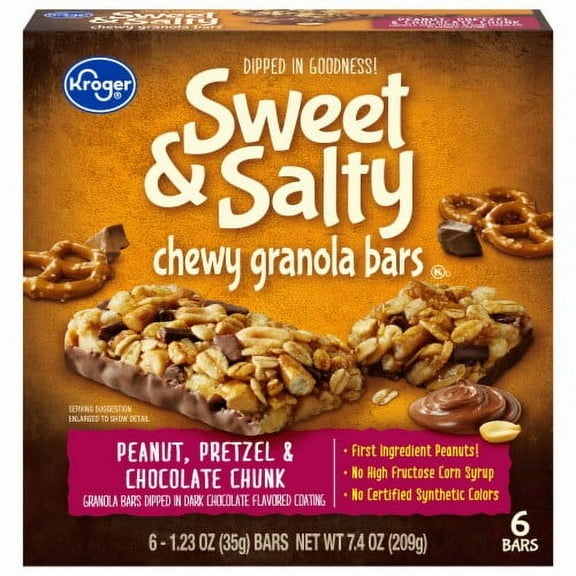 KR Peanut Chocolate Chunk Pretzel Bars 6 ct