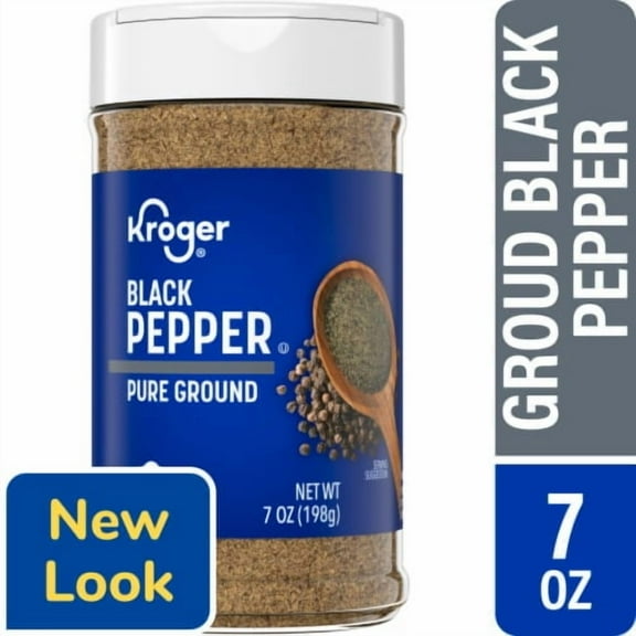 KR Pure Ground Black Pepper 7 oz