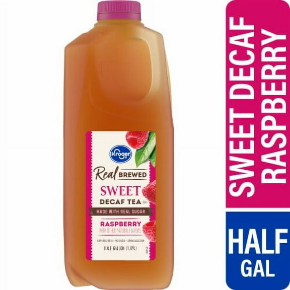 KR Real Brewed Raspberry Sweet Decaf Tea 64 fl oz - Pack of 2