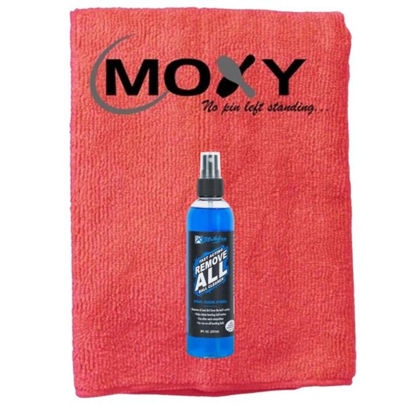 KR Remove All Ball Cleaner - 8oz with Moxy Micro Fiber Cleaning Towel (Red)