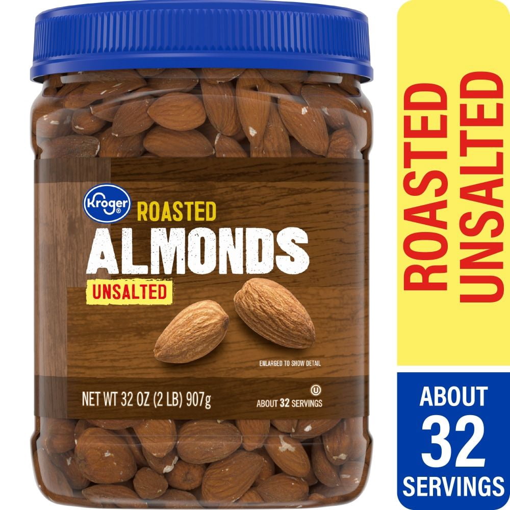 KR Roasted Unsalted Almonds 32 oz - Pack of 3 - Walmart.com