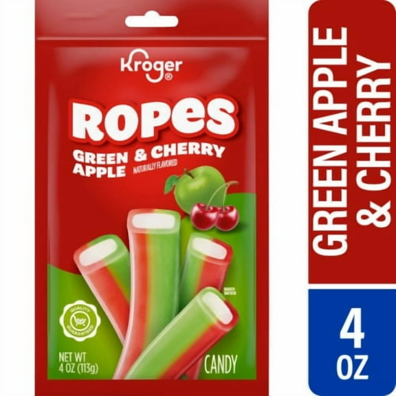 KR Ropes Green Apple & Cherry Candy 4 oz