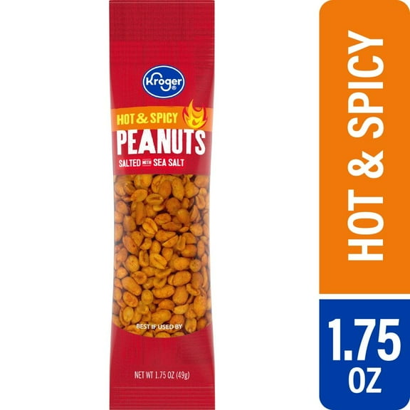 KR Hot & Spicy Sea Salted Peanuts 1.75 oz - Pack of 2