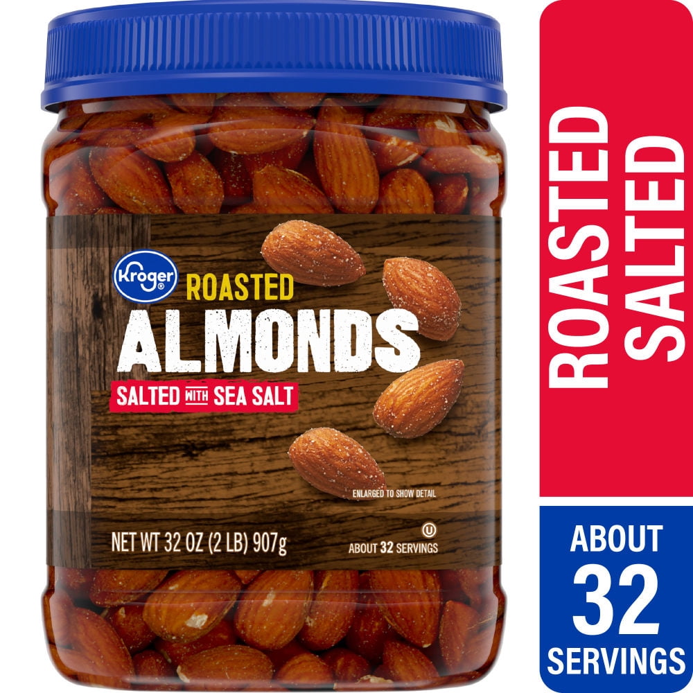 KR Roasted Sea Salted Almonds 32 oz - Pack of 1