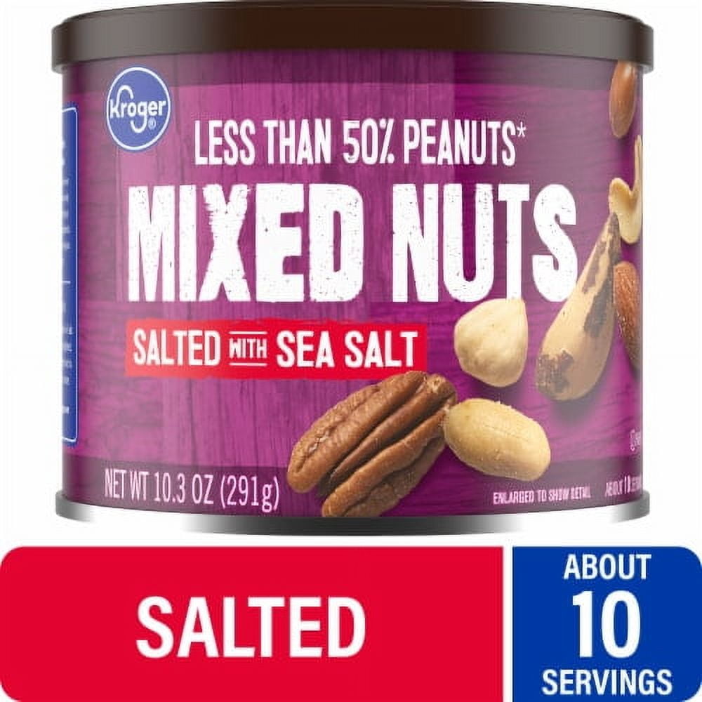 2X - KR Salted with Sea Salt Mixed Nuts-10.3 oz