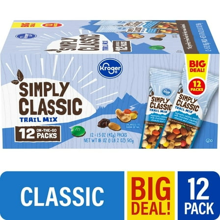 KR Simply Classic Trail Mix Multipack 12 ct / 1.5 oz - Pack of 1