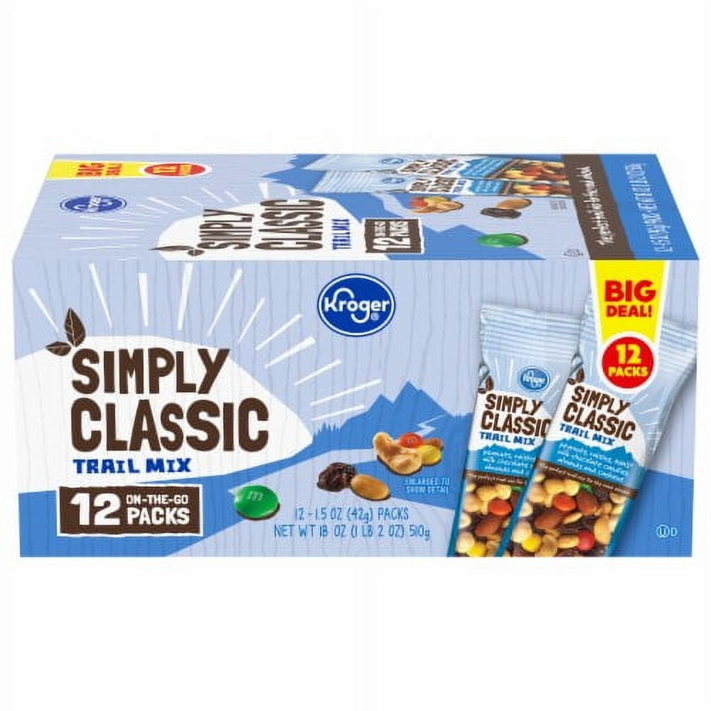 2X - KR Simply Classic Trail Mix On-The-Go Packs Nuts-12 ct / 1.5 oz