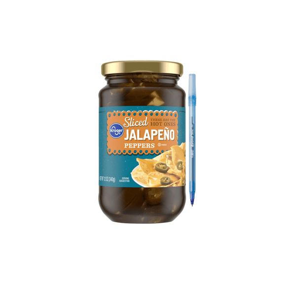 KR Sliced Jalapeno Peppers Tangy Brine 24 OZ 2-JAR