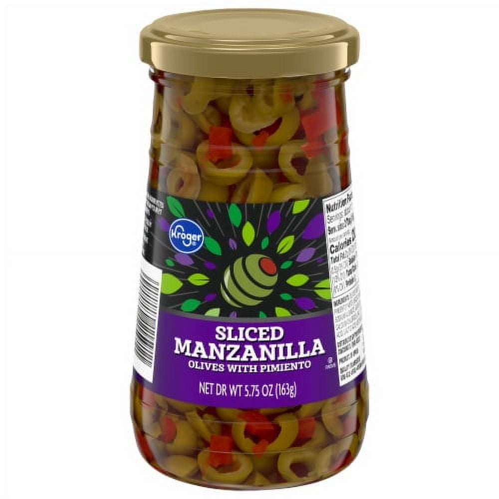 KR Sliced Manzanilla Olives with Pimiento 5.75 oz.