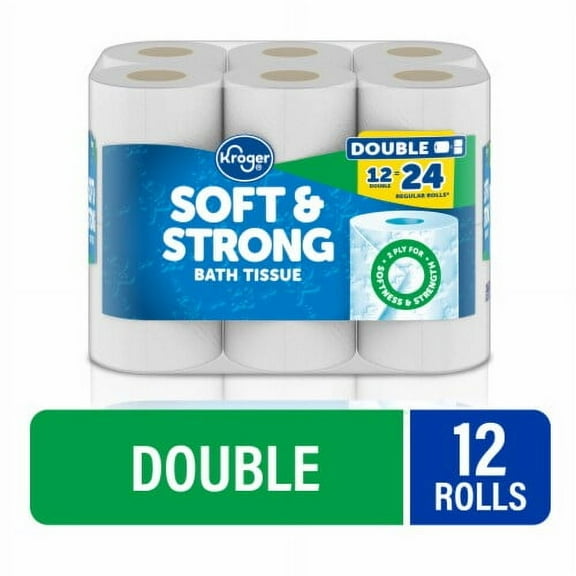 KR Soft & Strong Toilet Paper Double Roll 12 rolls