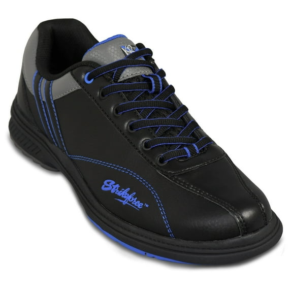 KR Strikeforce Mens Raptor Performance Bowling Shoes- Right Hand Black/Royal Wide 8 E US
