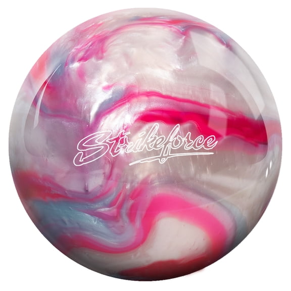 KR Strikeforce Polyester Undrilled Bowling Ball Pink/Sky/White 14lb