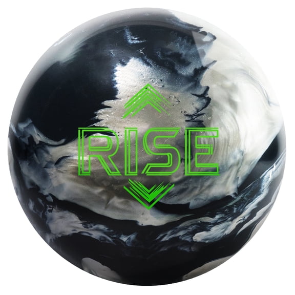 KR Strikeforce Rise Reactive Undrilled Bowling Ball Black/Silver Pearl 16lb