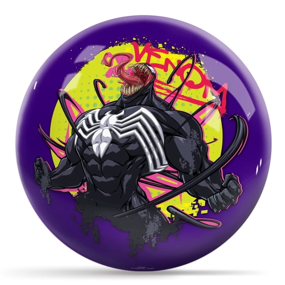 KR Strikeforce Spider Man Venom Undrilled Bowling Ball