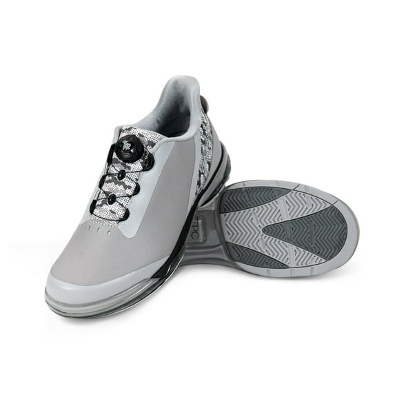 KR Strikeforce TPC Hype Grey Camo Right Hand Unisex High Performance Bowling Shoe