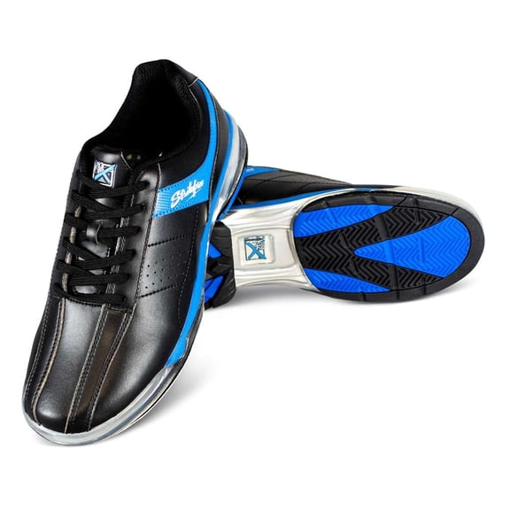 KR Strikeforce TPU Revival Right Handed Bowling Shoes - Black/Royal 8.5