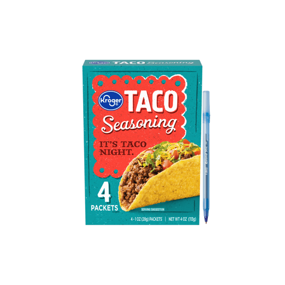 KR Taco Seasoning Packets Zesty Bold Flavor 3 Boxes 12 Oz