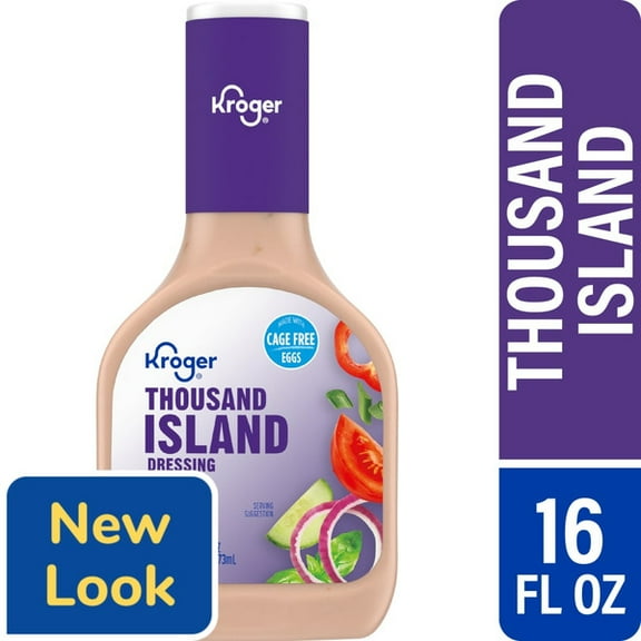 KR Thousand Island Salad Dressing Tangy Sweet Creamy 1 Bottle 16 fl oz