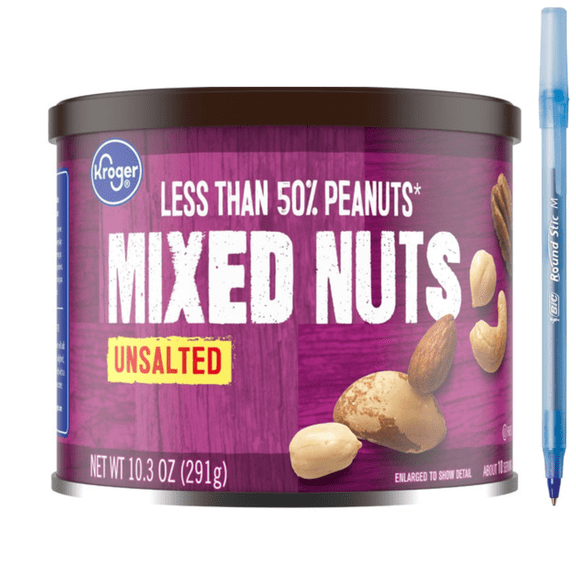 KR Unsalted Mixed Nuts 10.3 oz