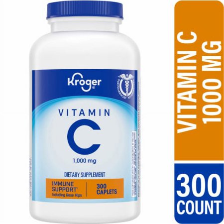 KR Vitamin C Caplets 1000mg - 300 ct