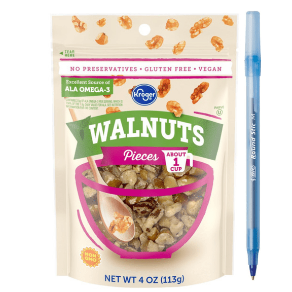 KR WALNUT PIECES - 4 OZ