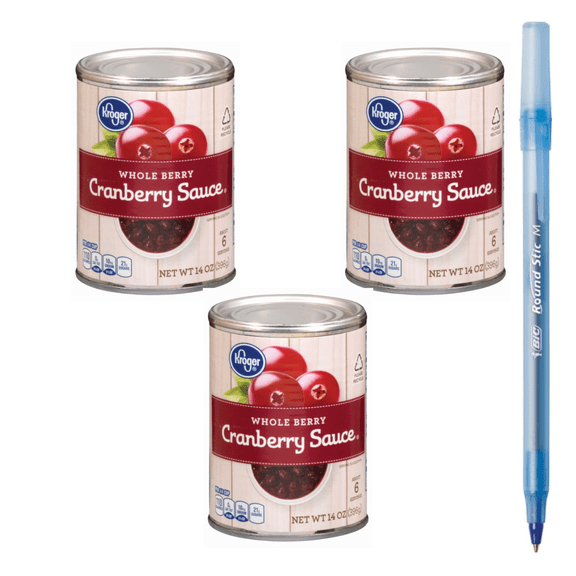 KR Whole Berry Cranberry Sauce 42 OZ 3-CAN
