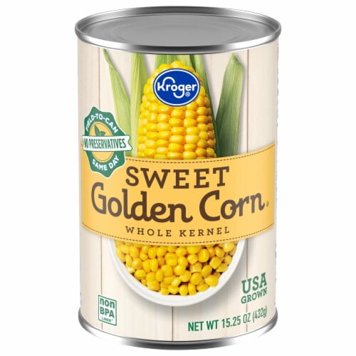 KR Whole Kernel Sweet Golden Corn 15.25 oz