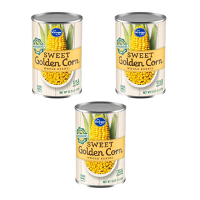 KR Whole Kernel Sweet Golden Corn 3-Can 45.75 oz
