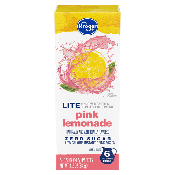 KR Zero Sugar Lite Pink Lemonade Drink Mix - 6 ct - Pack of 2