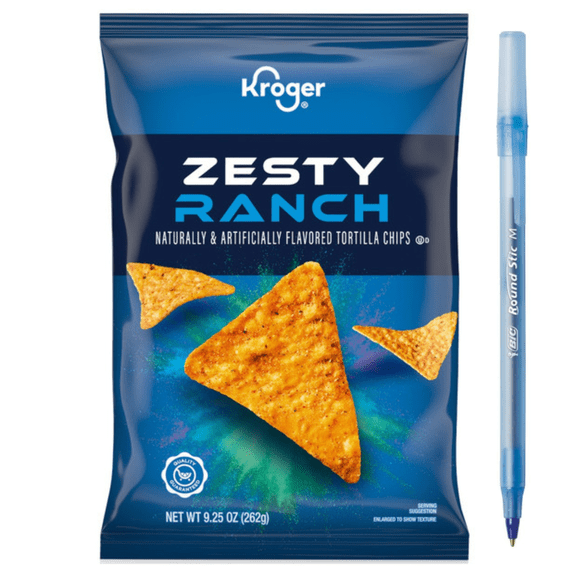 KR Zesty Ranch Tortilla Chips 2-Pack 18.5 oz