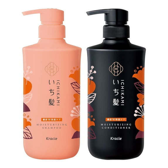 KRACIE ICHIKAMI Dense W Moisturizing Care Hair Care Set 480ml*2
