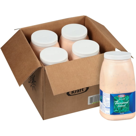 KRAFT Bulk Thousand Island Salad Dressing, 1 gal. Jug (Pack of 4)