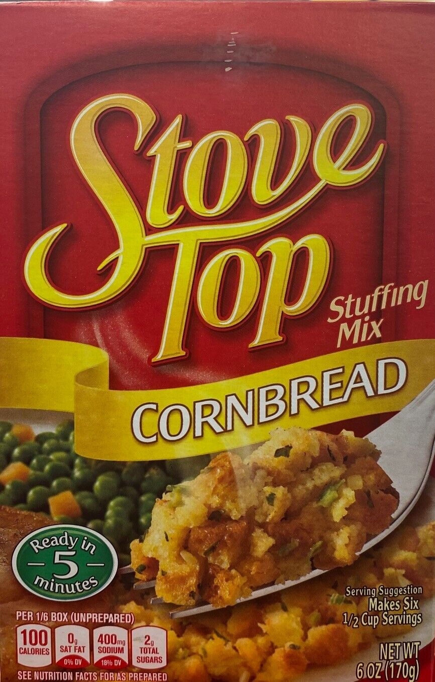 KRAFT Stove Top CORNBREAD Stuffing Mix (6 oz Box) BULK QTY