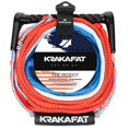 KRAKAFAT 75ft Water Ski Rope for Water Skiing comfortable 12" EVA Grip