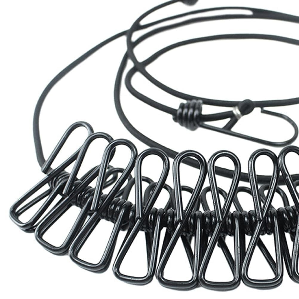 KRANEE Deals Travel Home Outdoor Cloth Rope Drying with Hooks Rope ...