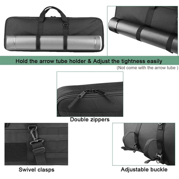 KRATARC Archery Takedown Recurve Soft Bow Case Tactical Bow Holder Bag$$Other