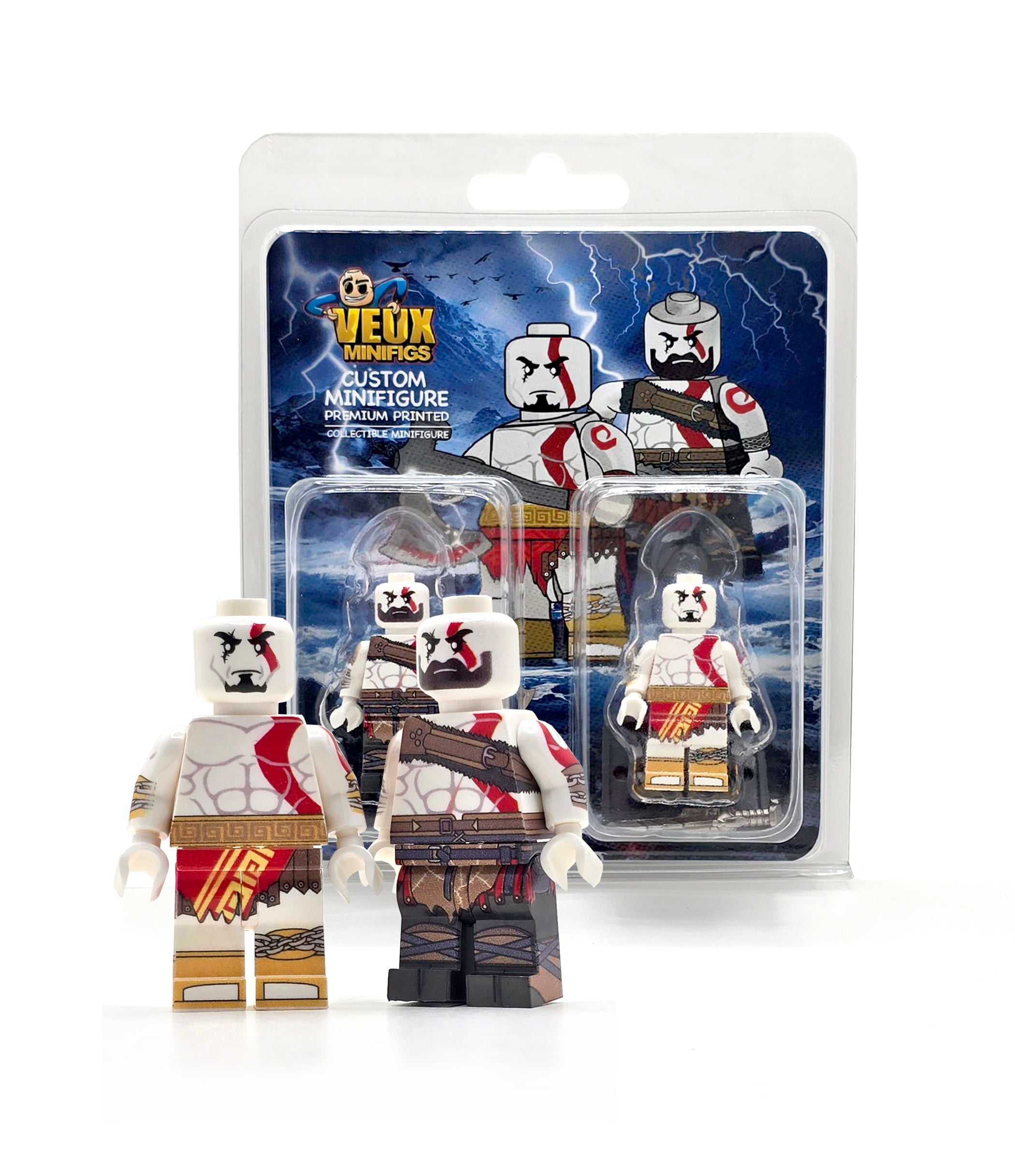 Lego Creations Kratos De Lego Ragnorbrick Custom Design Minifigure –