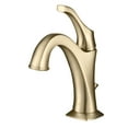 thumbnail image 1 of KRAUS Arlo Brushed Gold Basin Bathroom Faucet with Lift Rod Drain and Deck Plate, 1 of 10
