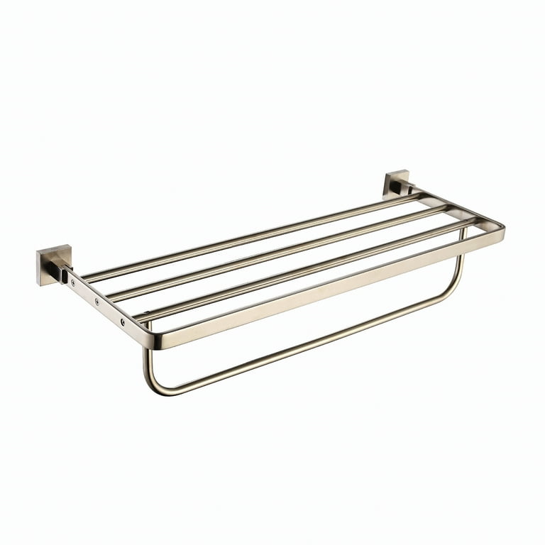 Kraus KRAUS Bathroom Accessories- Bath Towel Rack with Towel Bar in Brushed Nickel Kraus KRAUS Bathroom Accessories- Bath Towel Rack with Towel Bar in Brushed Nickel